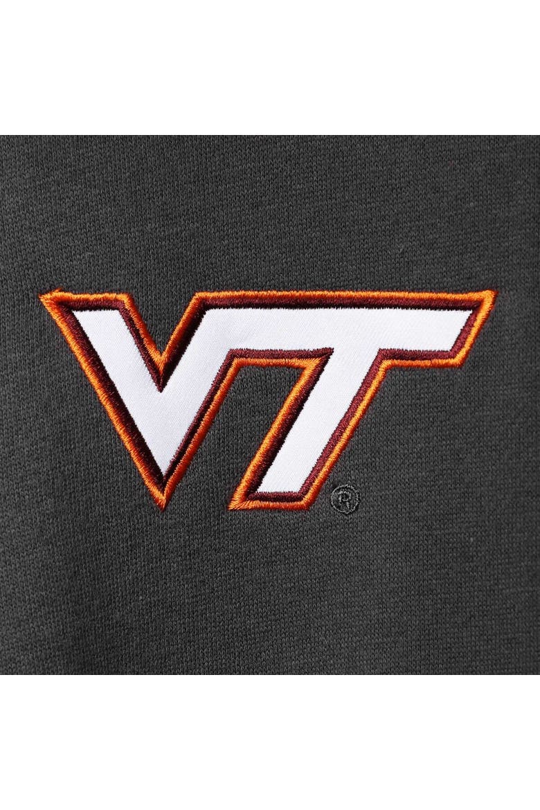 Men's Colosseum Charcoal Virginia Tech Hokies Tortugas Logo Quarter-Zip Jacket, Alternate, color, Charcoal