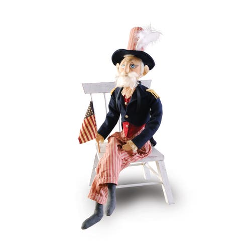 Gallerie Ii Uncle Sam Joe Spencer Gathered Traditions Art Doll Figure In Multi