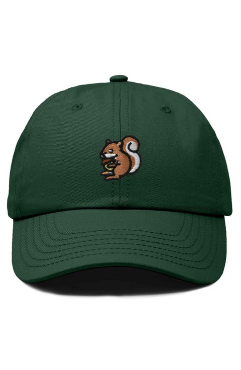 Squirrel Embroidered Outdoor Cap