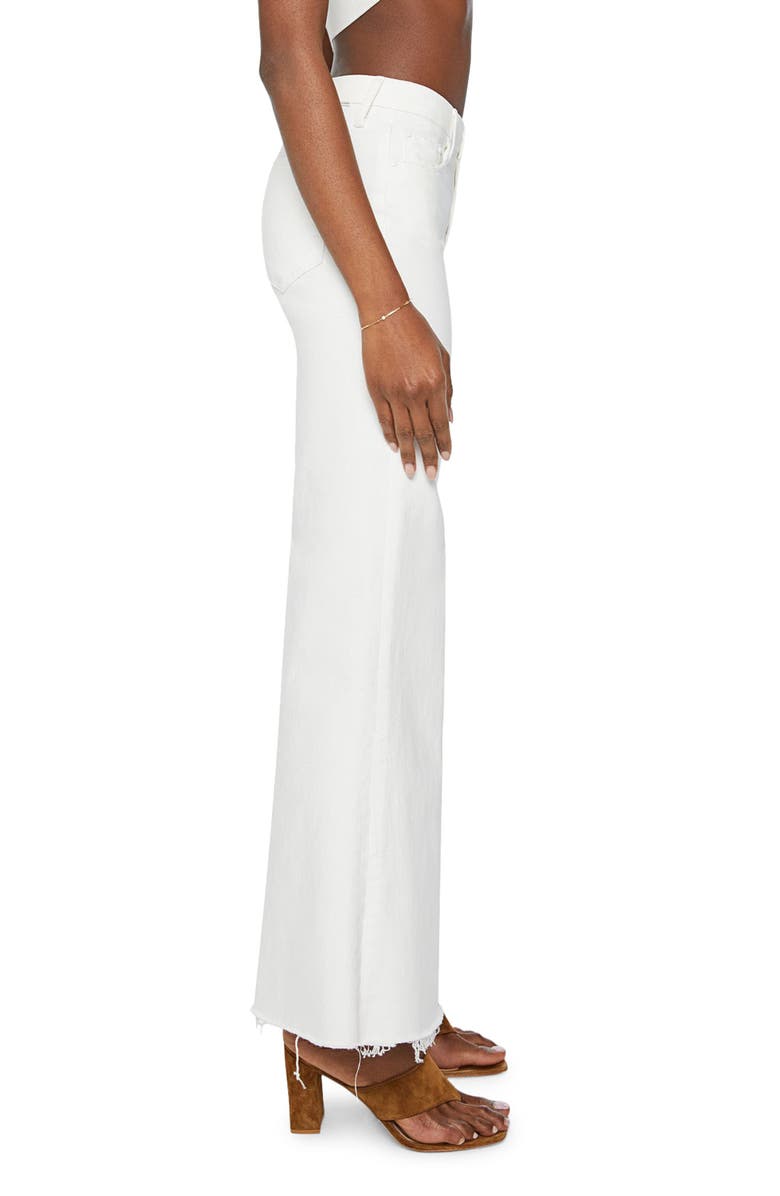 MOTHER Roller Frayed Hem Wide Leg Jeans, Alternate, color, Fairest Of Them All