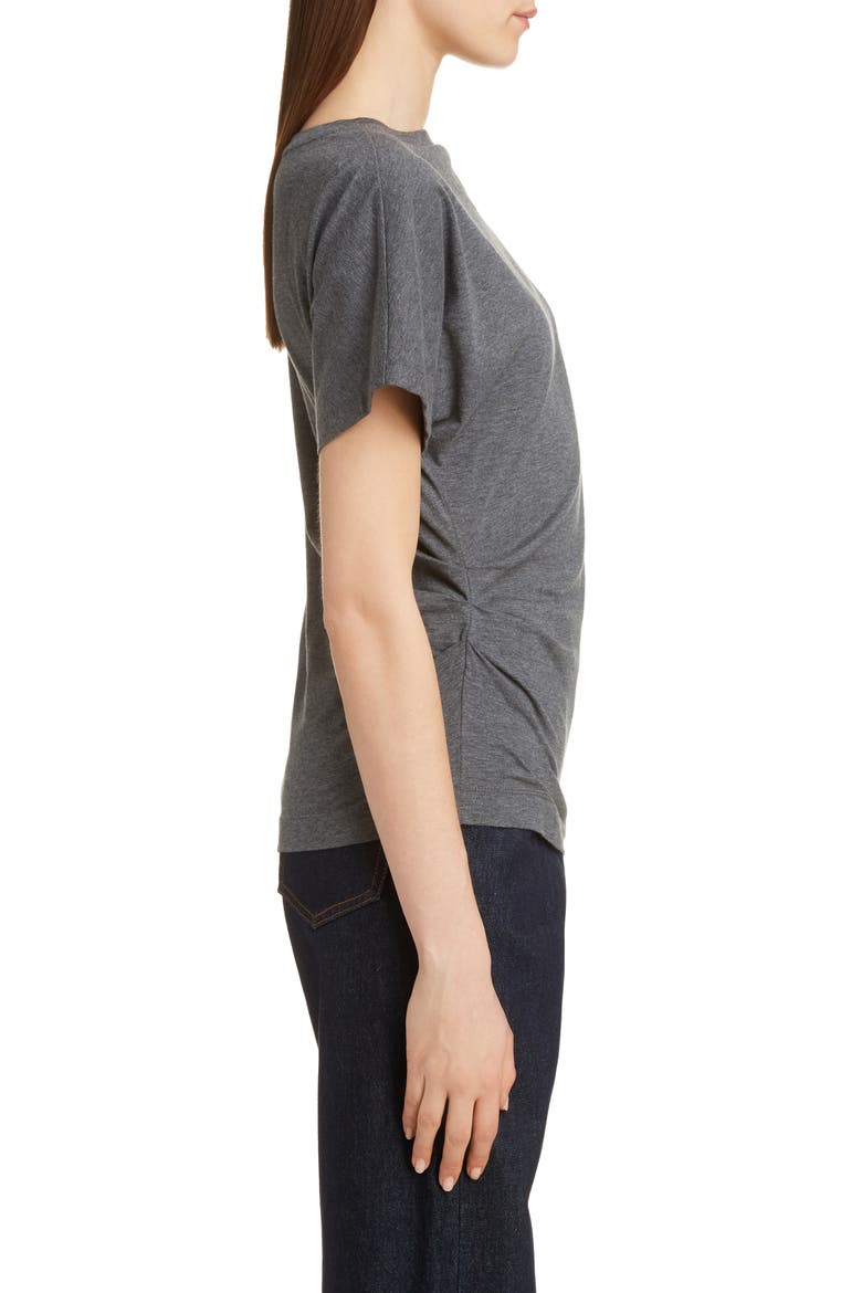 Heral Side Pleat Top, Alternate, color, GREY MEL