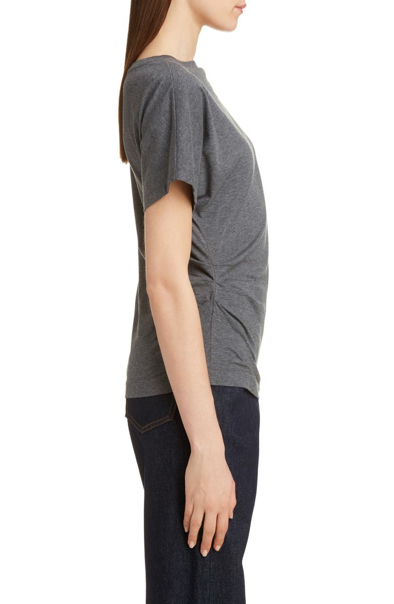 Dries Van Noten Heral Side Pleat Top, Alternate, color, Grey Mel