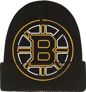 Mitchell & Ness Youth Mitchell & Ness  Black Boston Bruins Neon Line Lights Cuffed Knit Hat