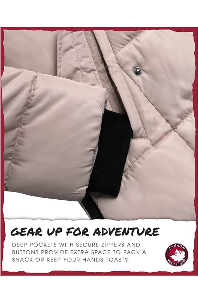 CANADA WEATHER GEAR Women's Heavyweight Long Parka Jacket, Alternate, color, Sand