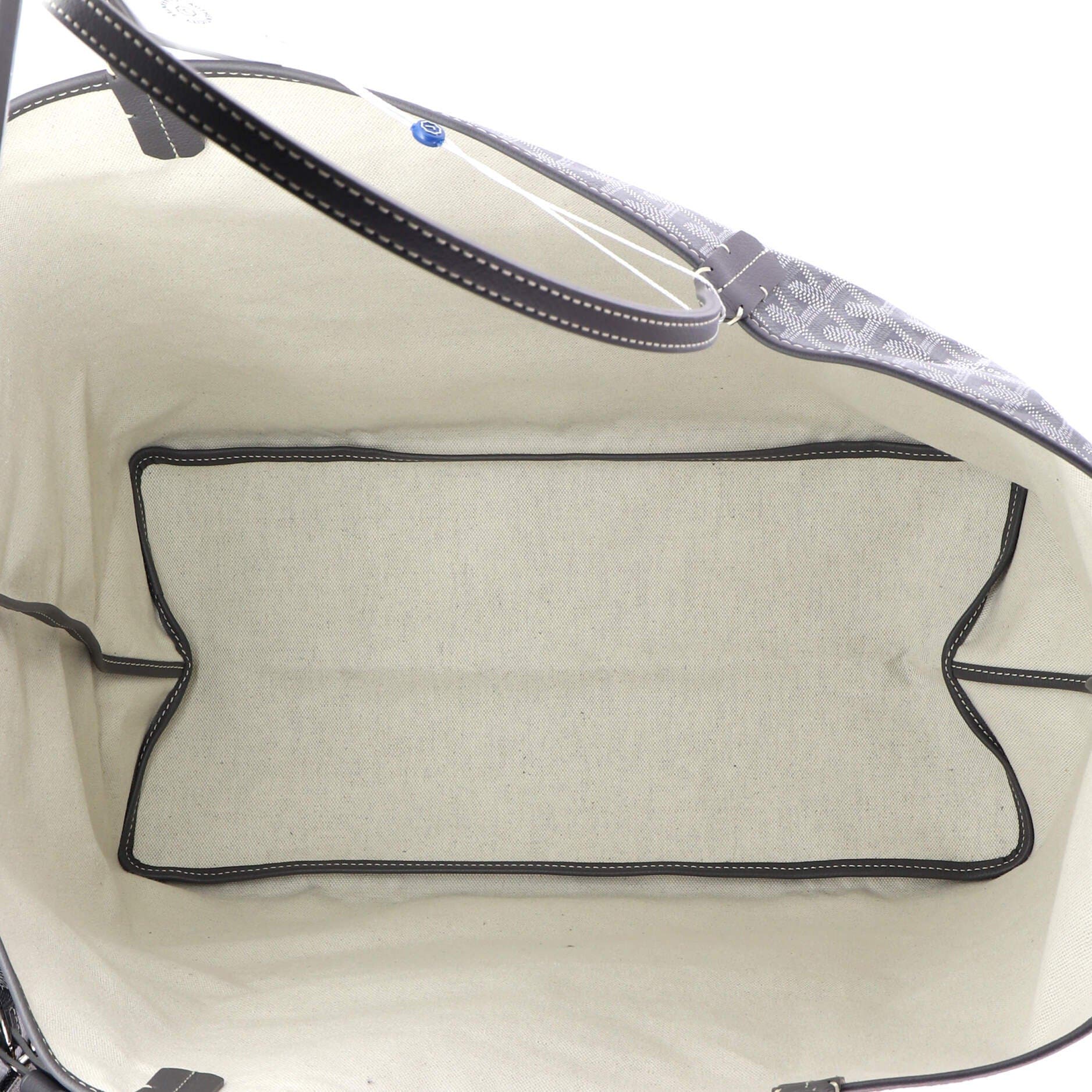 Pre-Owned Goyard Saint Louis Tote Coated Canvas GM, Alternate, color, Gray