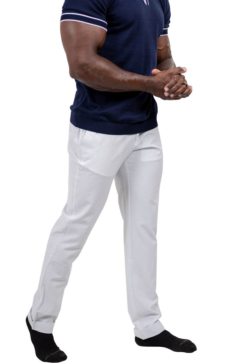 Maceoo Marthyr Tapered Leg Drawstring Pants, Alternate, color, White