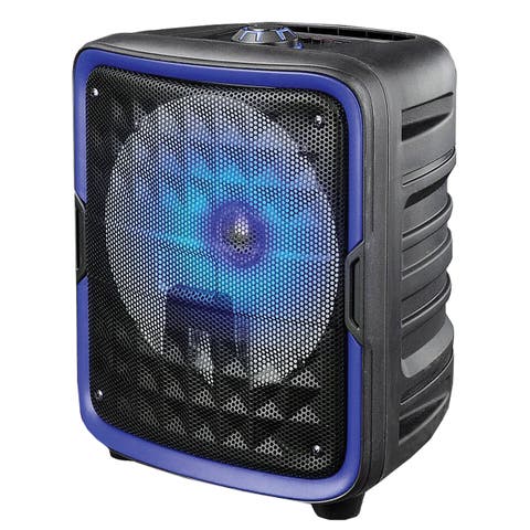 8 Inch Bluetooth Speaker in Blue with True Wireless