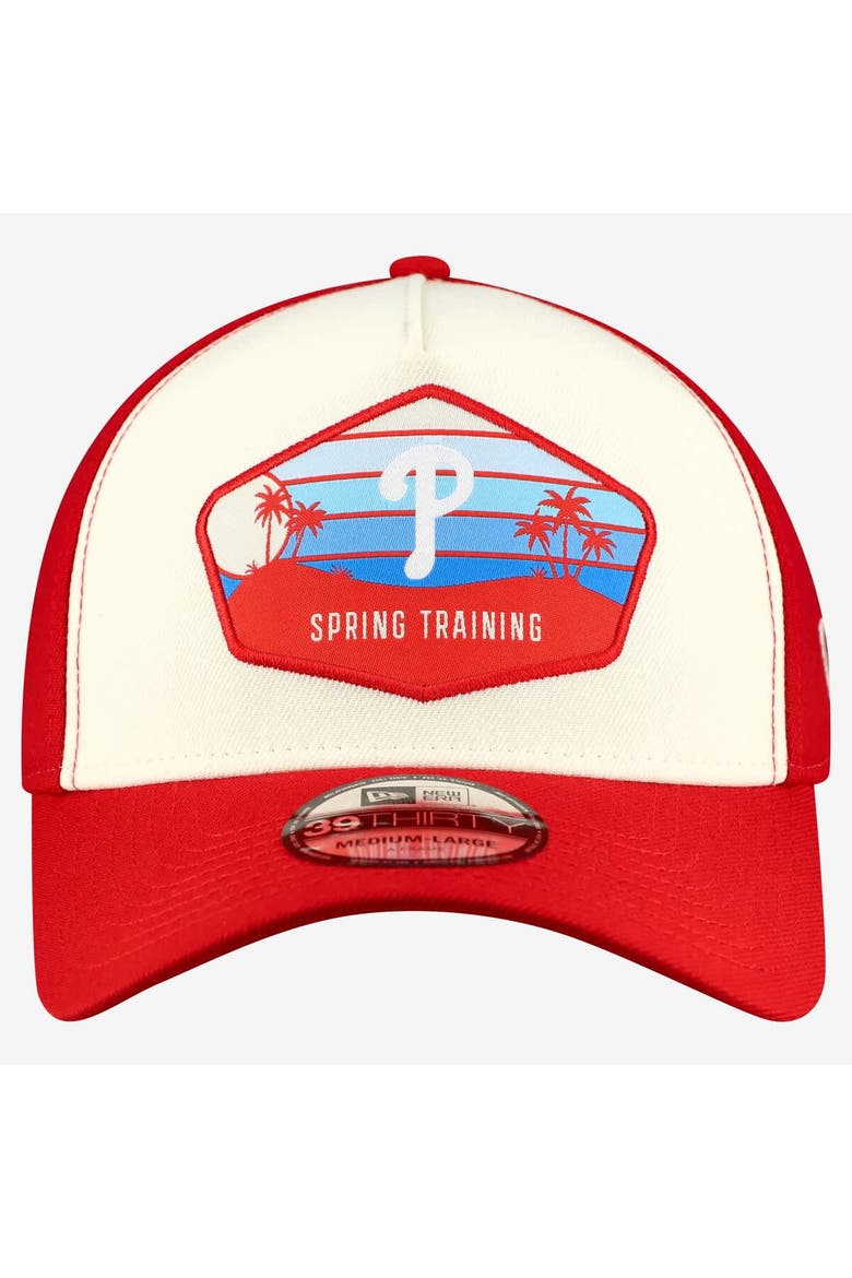 Men's New Era  Stone Philadelphia Phillies 2026 Spring Training Fan Pack Gradient 39THIRTY Flex Hat, Alternate, color, Stone