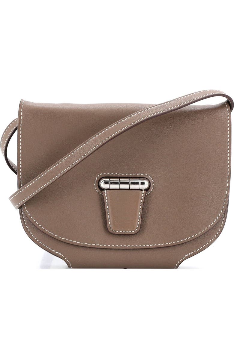 Pre-Owned Hermes Convoyeur Crossbody Bag Swift Mini, Main, color, Etoupe