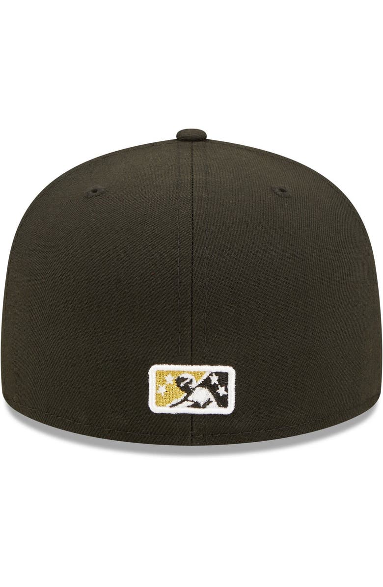 New Era Men's New Era Black Fresno Grizzlies Authentic Collection Team 59FIFTY Fitted Hat, Alternate, color, 