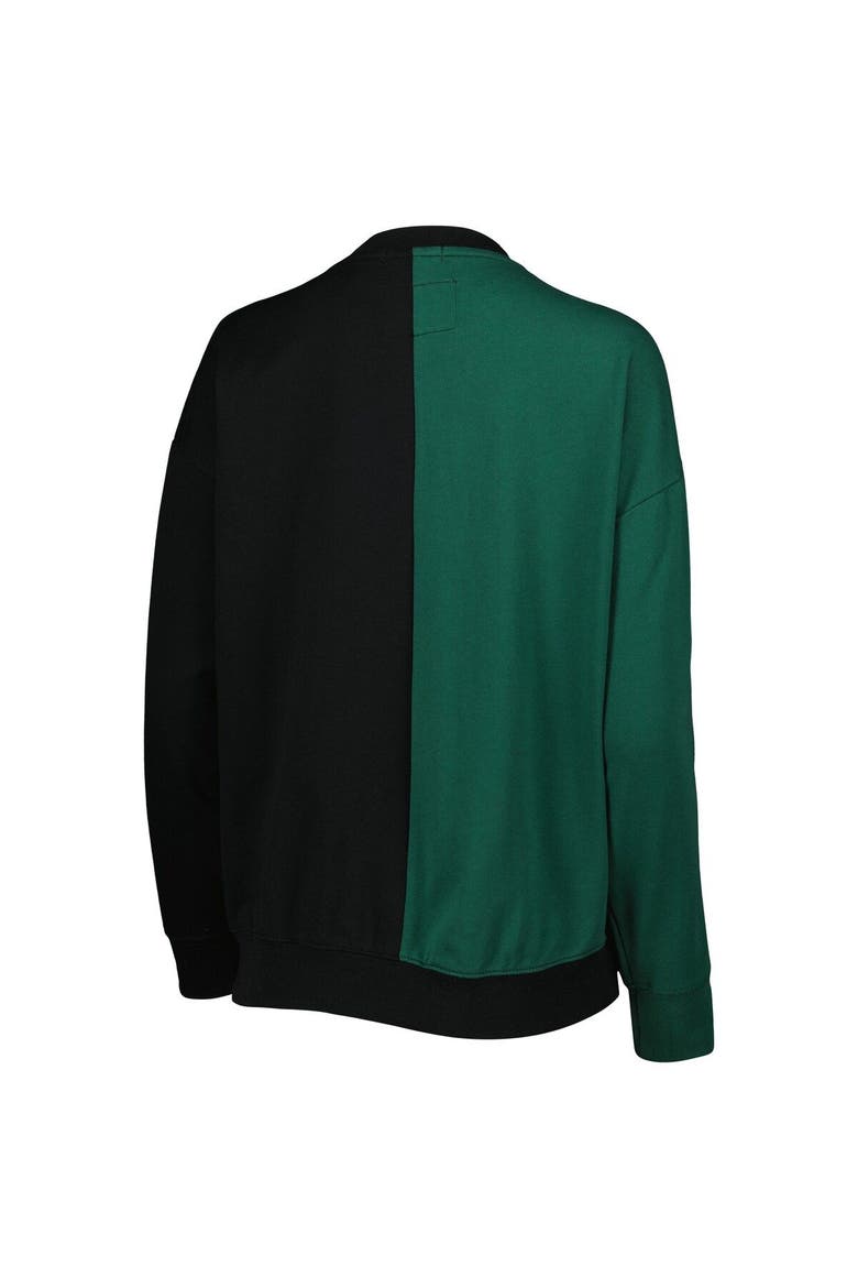 Women's Mitchell & Ness Green/Black Green Bay Packers Big Face Pullover Sweatshirt, Alternate, color, Green