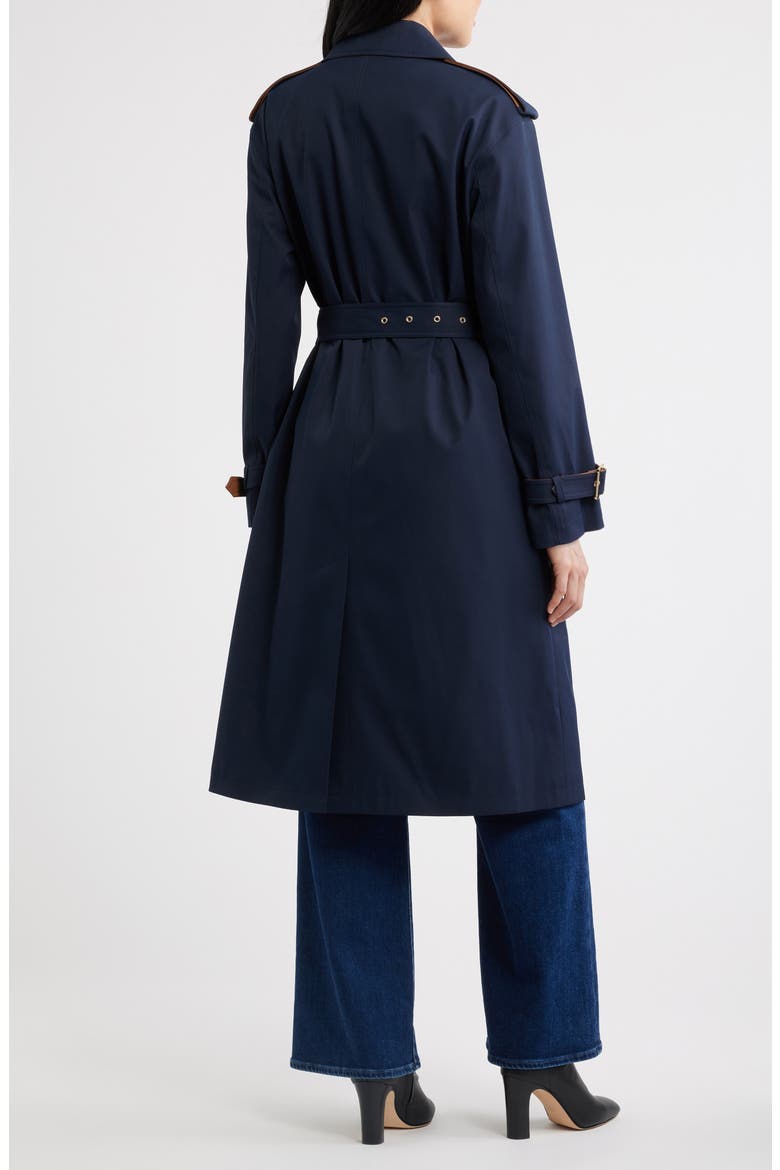 Belted Trench Coat, Alternate, color, MIDNIGHT