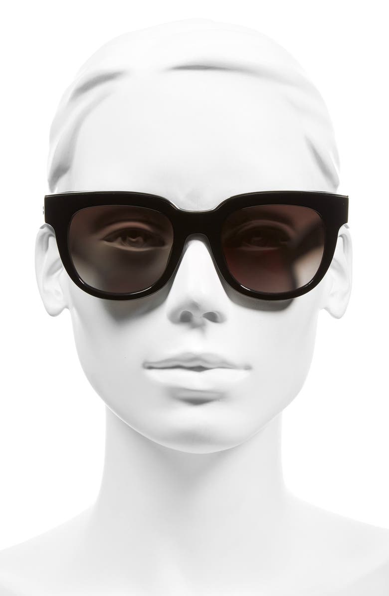 Balenciaga Paris Rectangular 52mm Sunglasses, Alternate, color,