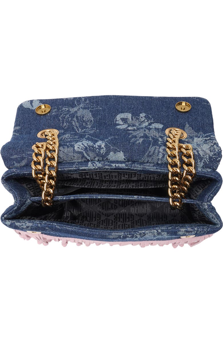 KG Kurt Geiger Brixton Fringe Shoulder Bag, Alternate, color, Navy