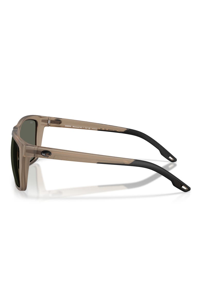 Mainsail XL 59mm Polarized Square Sunglasses, Alternate, color, MATTE BROWN SMOKE / GRAY 580G