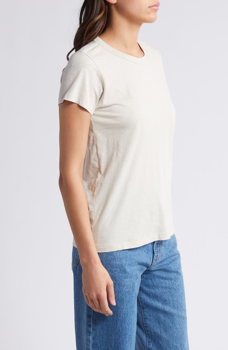 rag & bone The Slub Organic Pima Cotton T-Shirt, Alternate, color, Warmgry