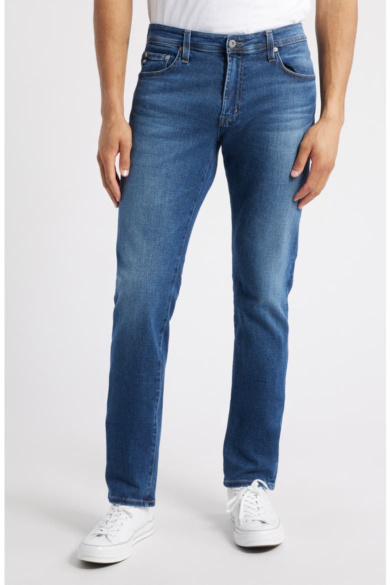 Everett Slim Straight Leg Jeans, Main, color, BARNARD