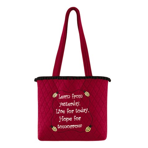 Learn Frm Yestrdy Ruffle Tote