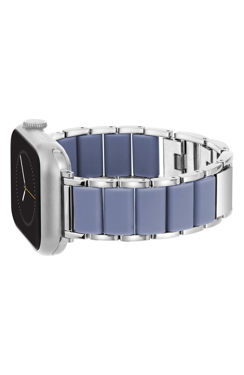 Anne Klein Rubber Link Apple Watch<sup>®</sup> Bracelet Watchband, Alternate, color, 