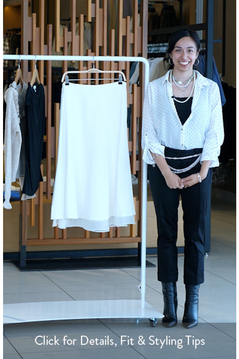 Seamed Layered Midi Skirt video