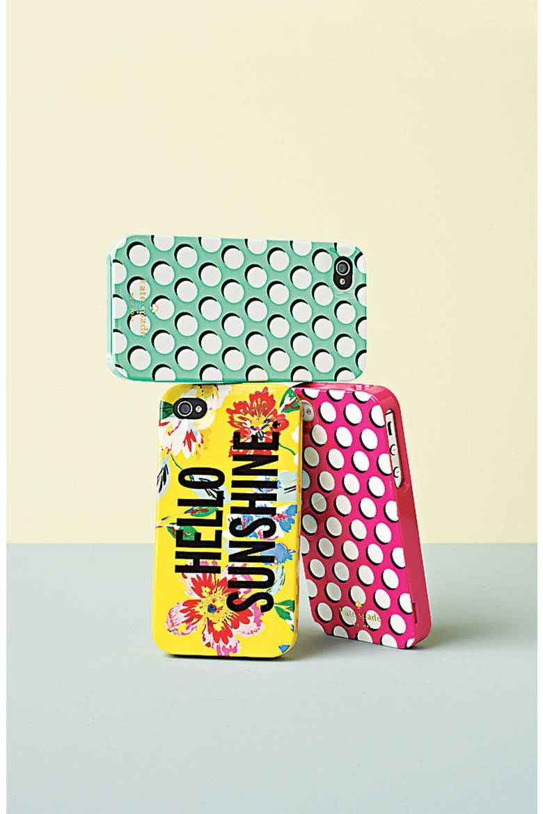 'hello sunshine' iPhone 5 & 5S case, Alternate, color, BRIGHT YELLOW