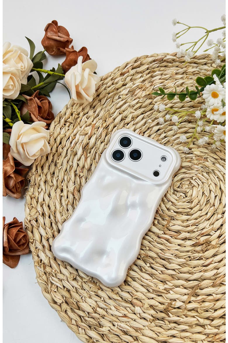 Bubbles iPhone 17 Pro Phone Case, Alternate, color, PEARL