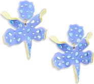 Lele Sadoughi Small Paper Lily Drop Earrings