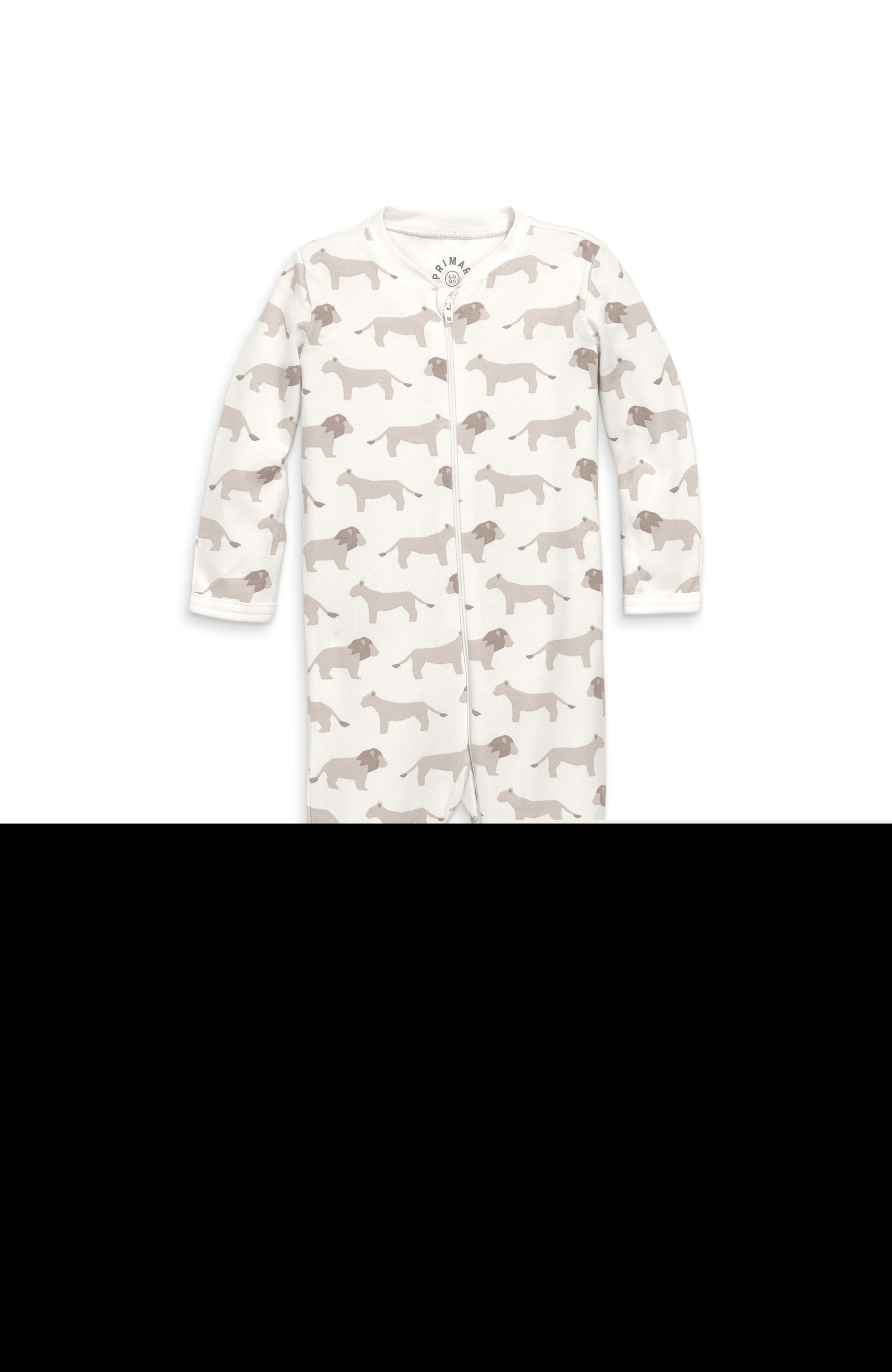 Baby Organic Animal Friends Zip Footie