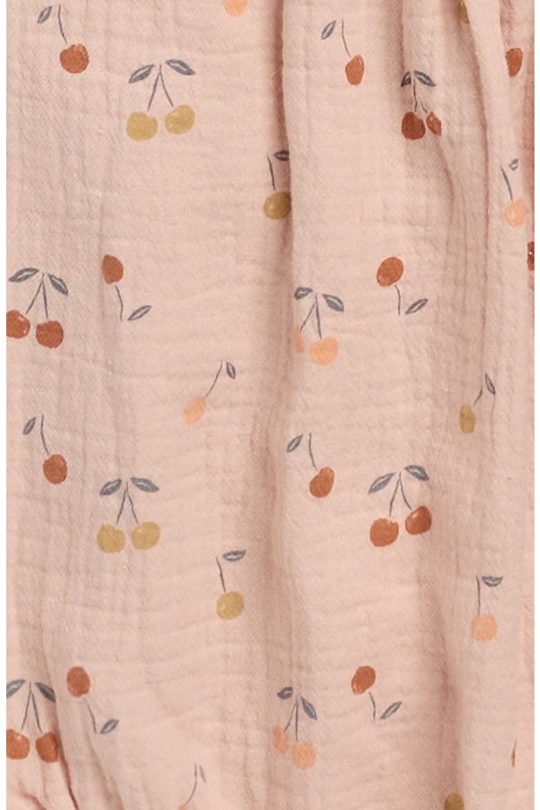 Maya Flutter Sleeve Organic Cotton Bubble Romper, Alternate, color, BLUSH