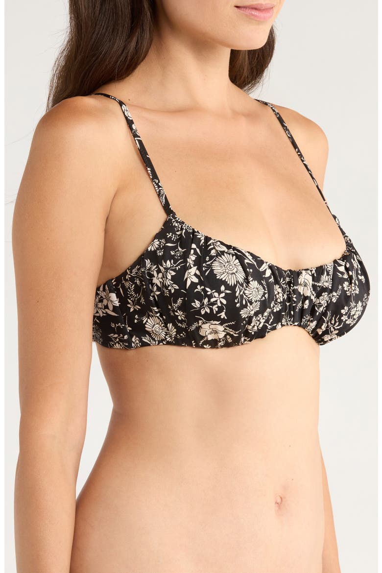 Naomi Ruched Bikini Top, Alternate, color, MIDNIGHT BLOOM