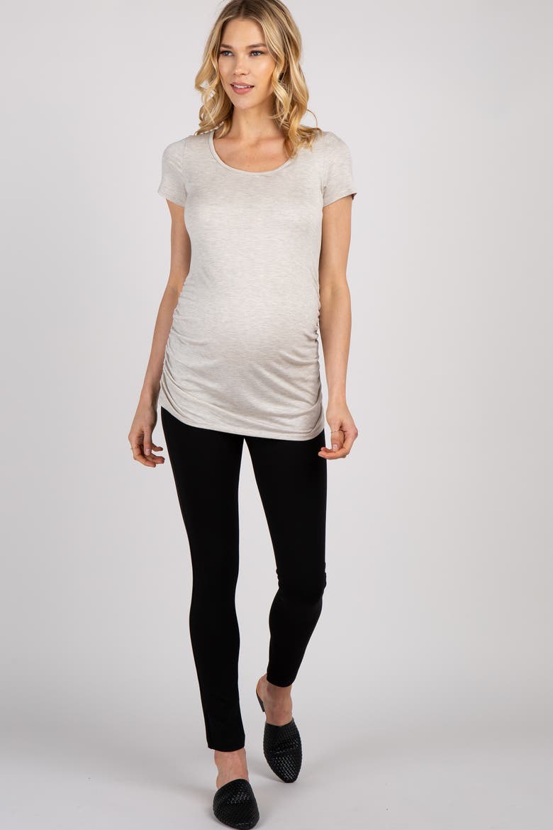 Skinny Maternity Pants, Main, color, Black