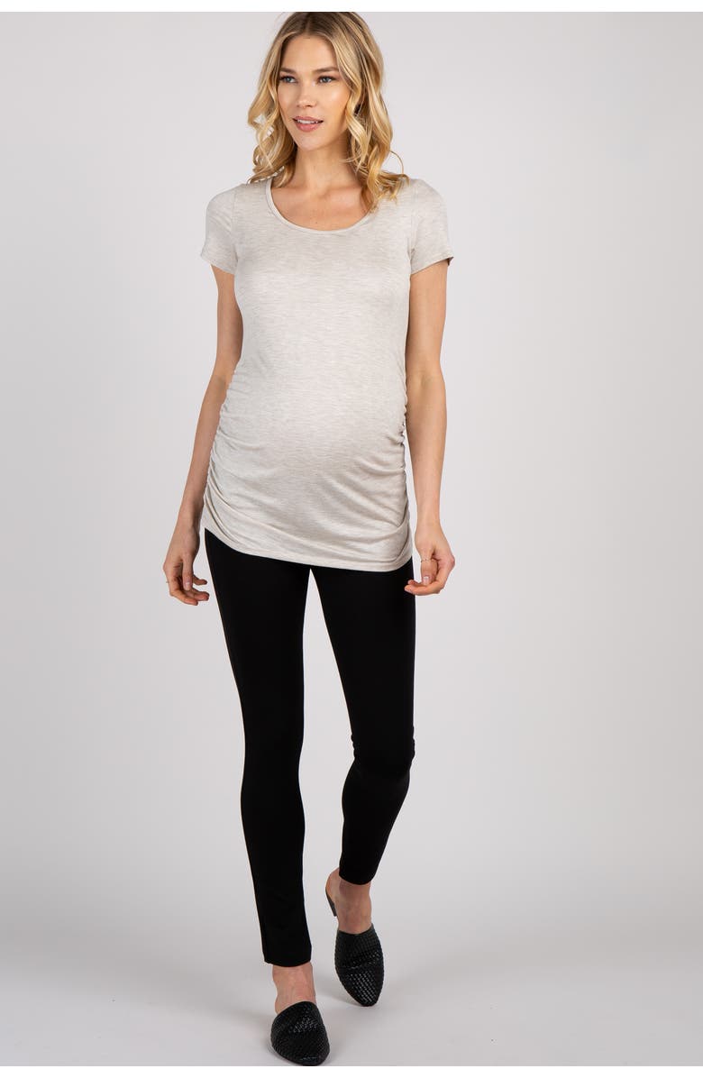 PinkBlush Skinny Maternity Pants, Main, color, Black