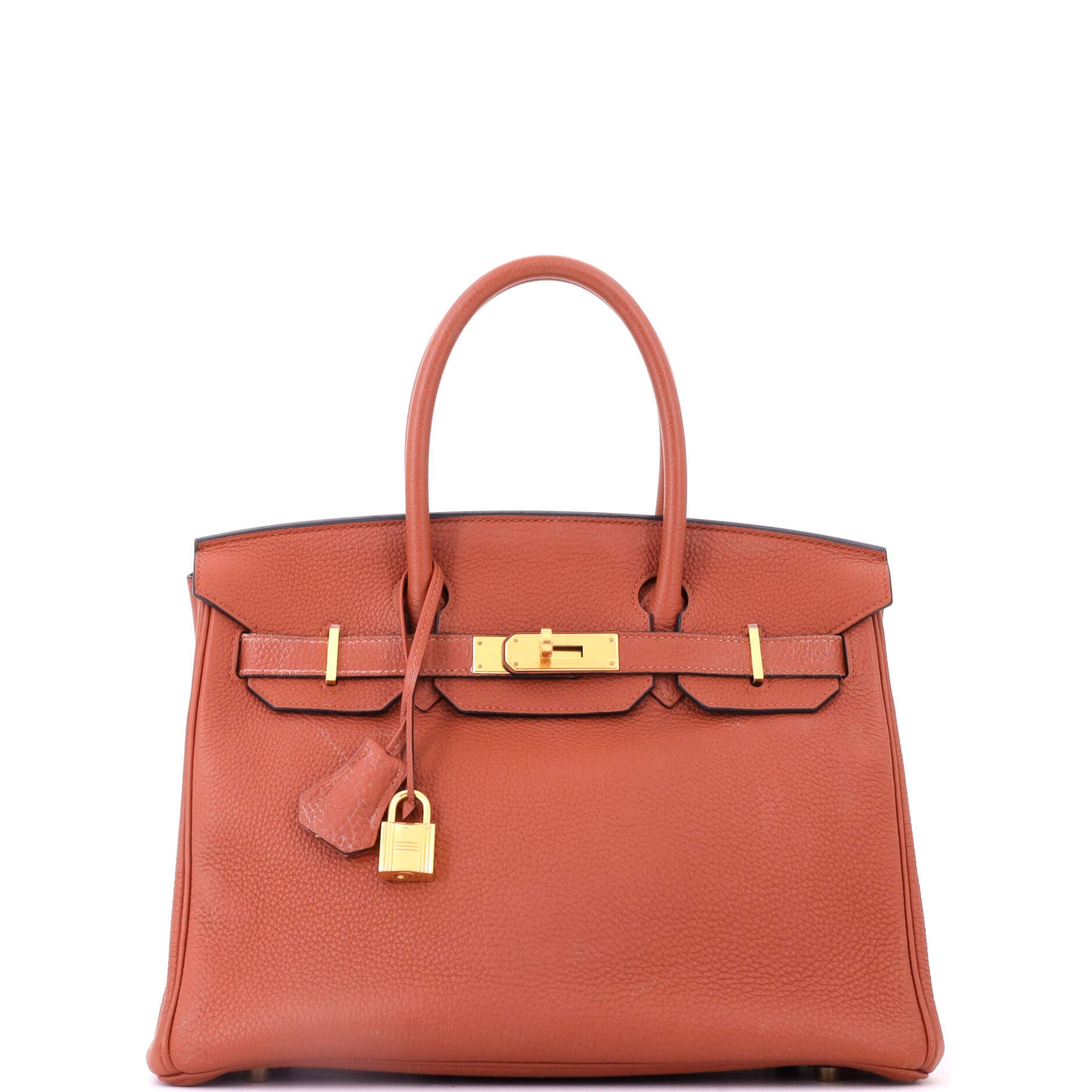 Birkin Handbag Brown Togo with Gold Hardware 30, Main, color, Cuivre