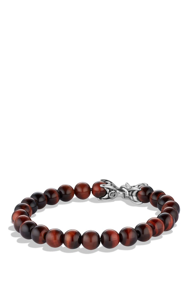Spiritual Beads Red Tigers Eye Bracelet, Main, color, Tiger's Eye