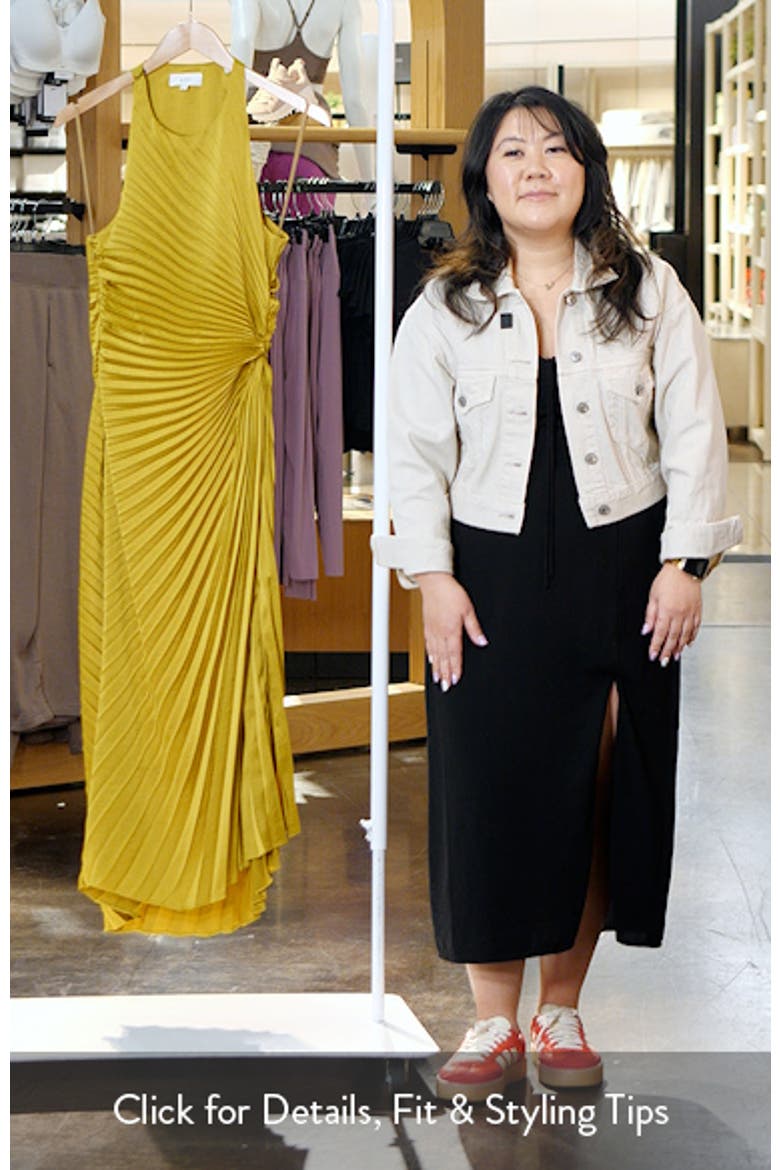 Reagan Asymmetric Pleat Dress video