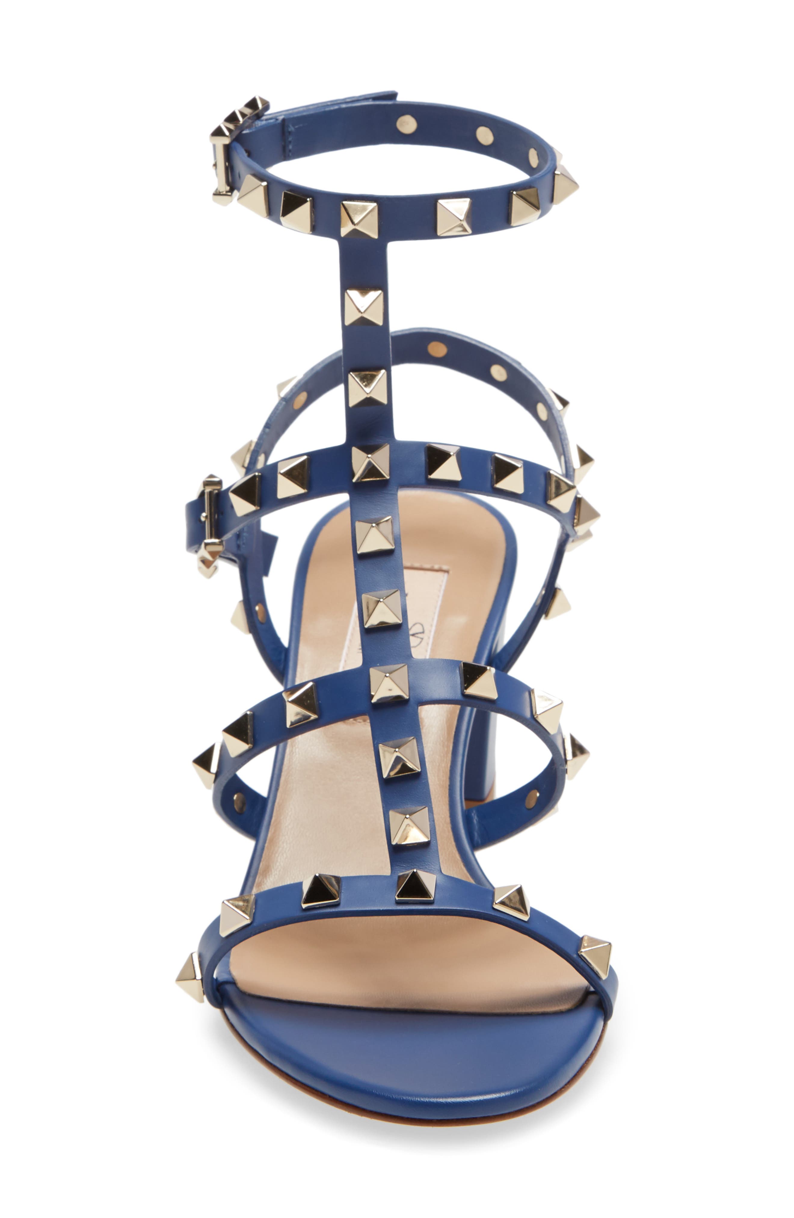 Valentino Garavani Rockstud Block Heel Sandal, Alternate, color, 