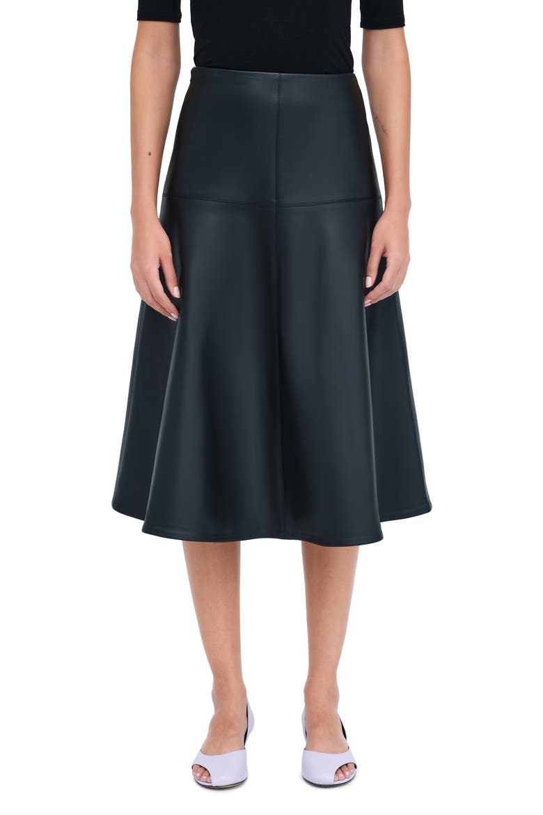 Lexi Faux Leather Skirt, Main, color, BLACK