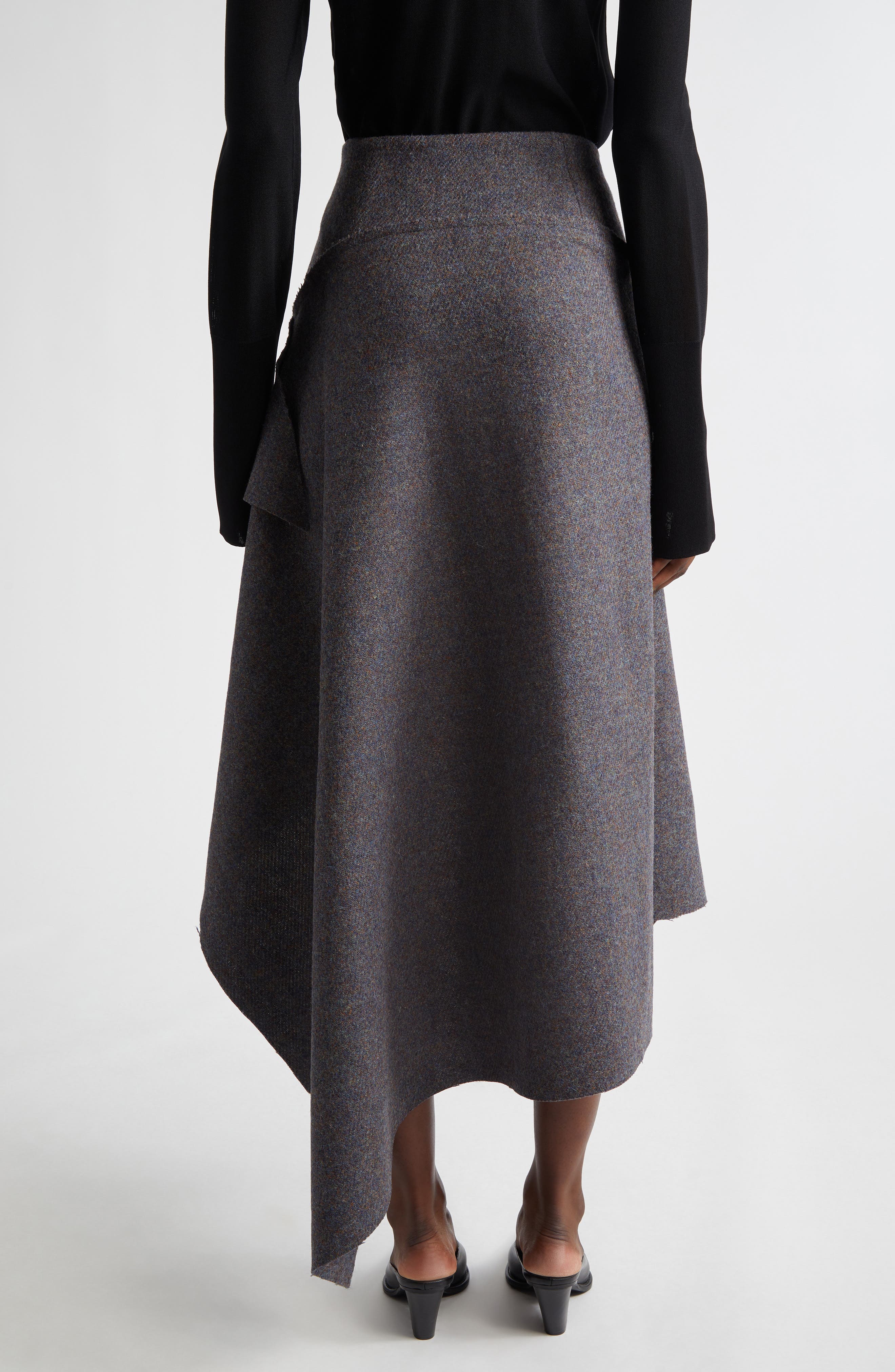 Belnavis Asymmetric Wool Skirt - image 2