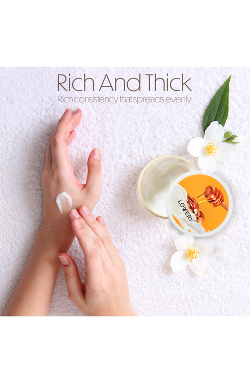 Lovery Almond Milk & Honey Body Butter In Beige