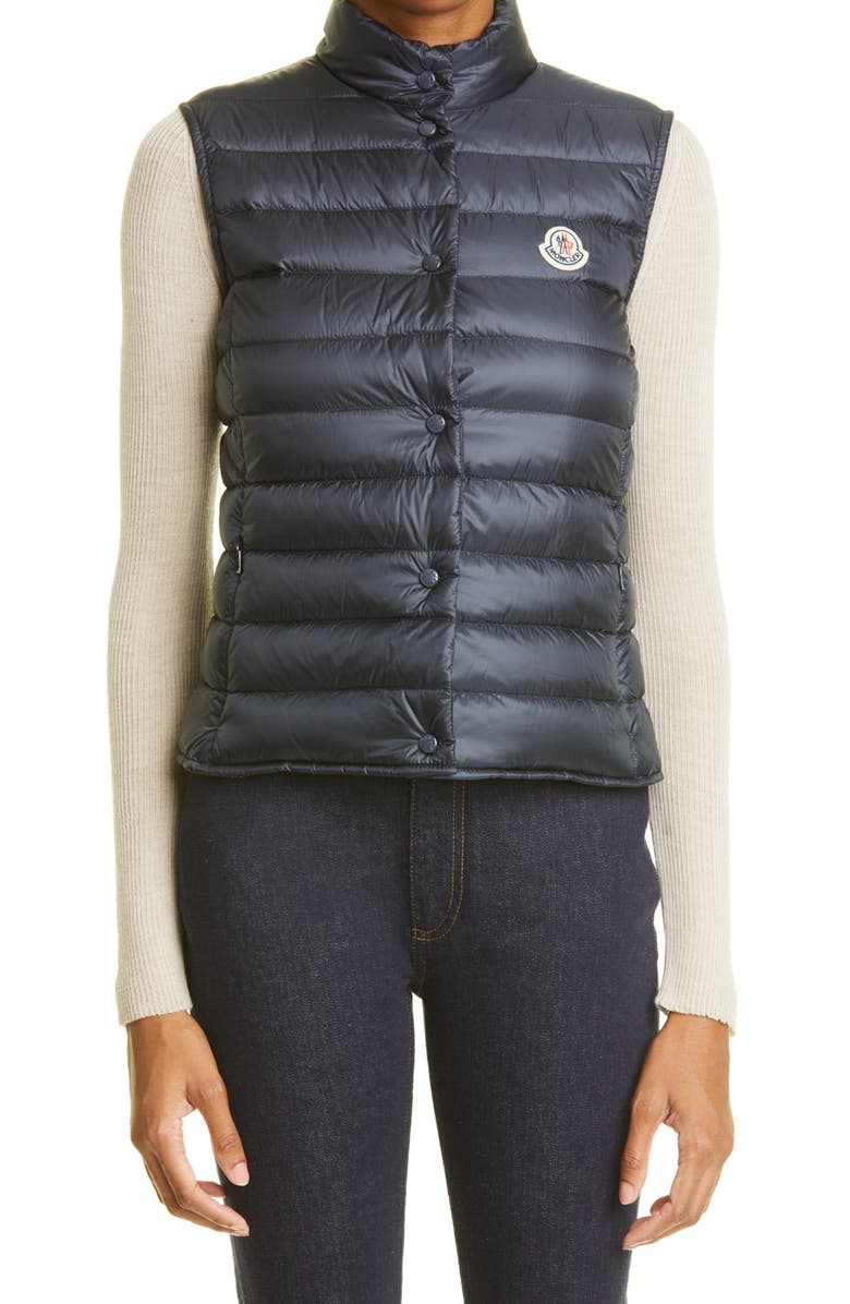 Moncler Liane Quilted Down Puffer Vest, Main, color, 