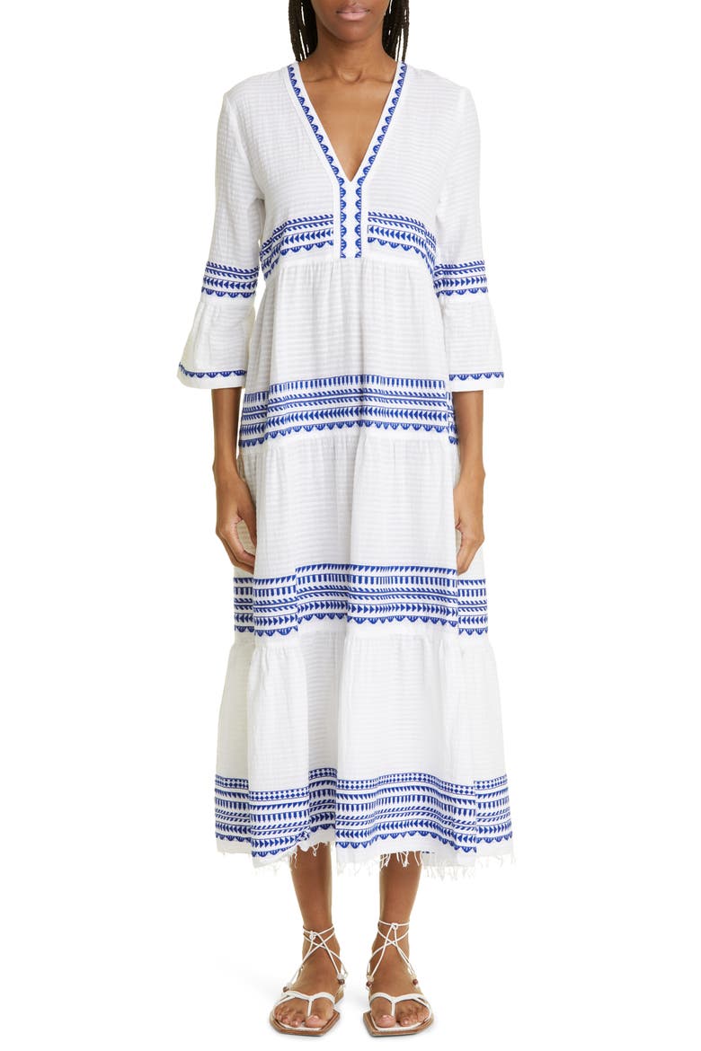 Yani Flutter Dress, Main, color, BLUE