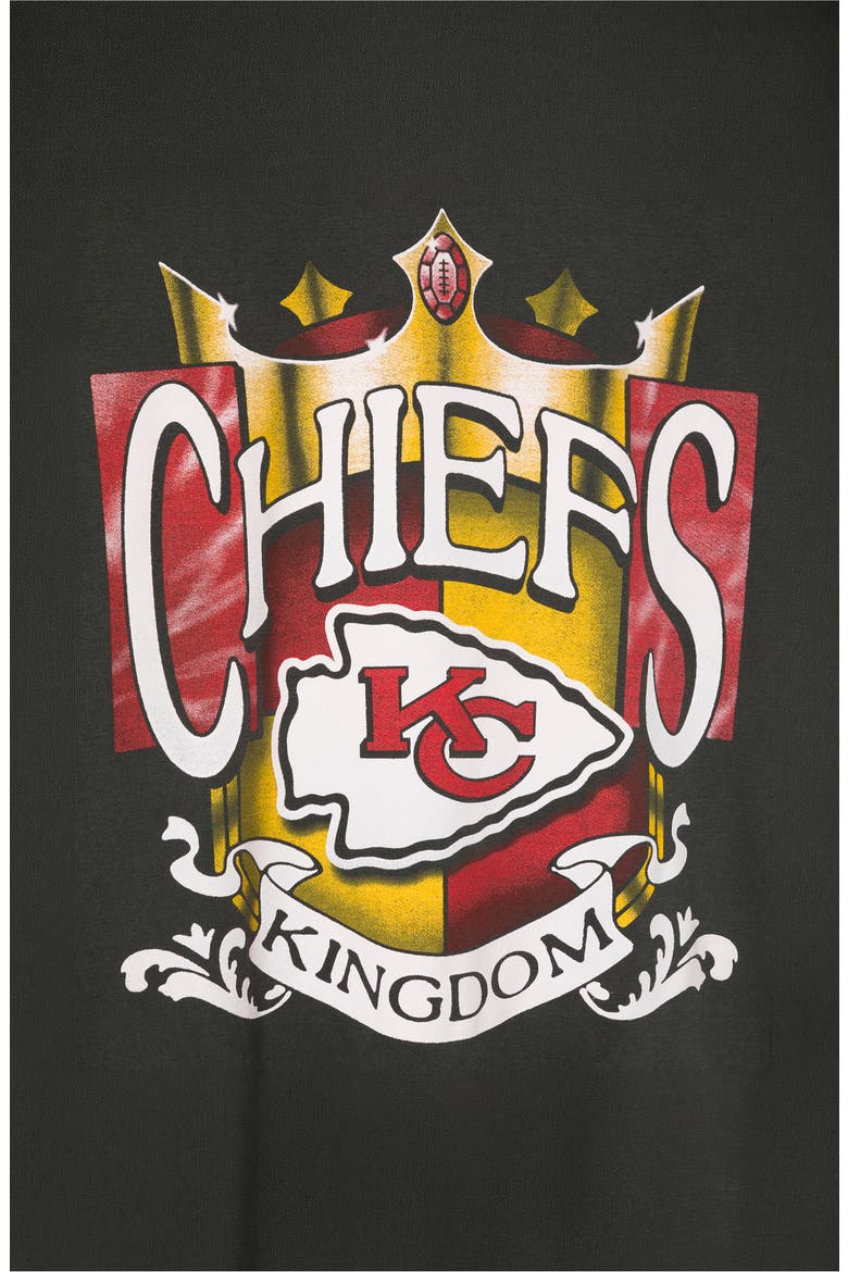 Kansas City Chiefs Kingdom Cotton Graphic T-Shirt, Alternate, color, TRUE BLACK