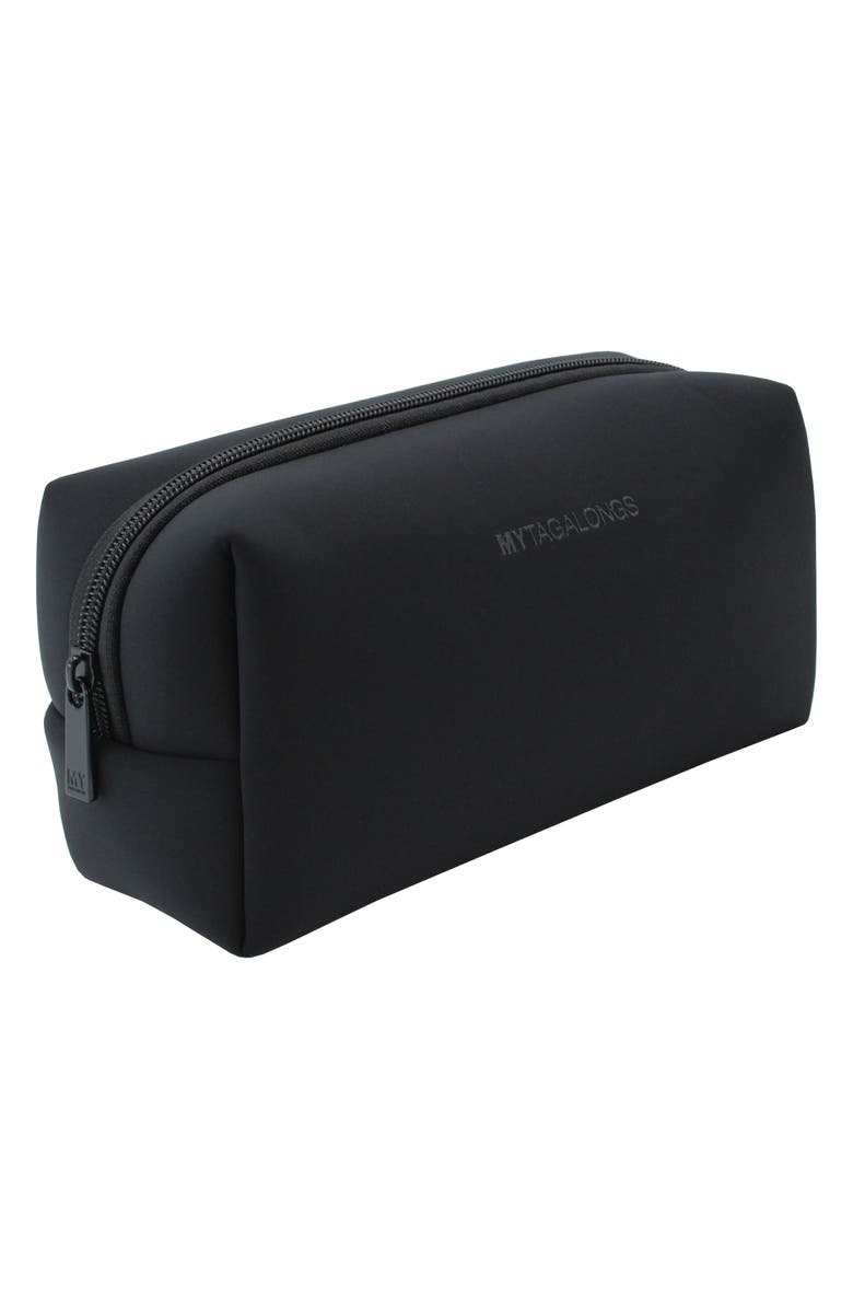 MYTAGALONGS Loaf Cosmetic Bag with Zip Pouch, Alternate, color, Black