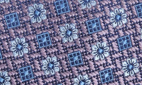 Nordstrom Montagna Neat Floral Medallion Silk Jacquard Tie In Blue