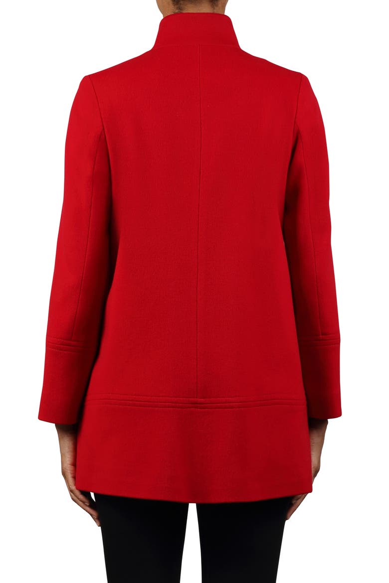 Wool Car Coat, Alternate, color, APPLE