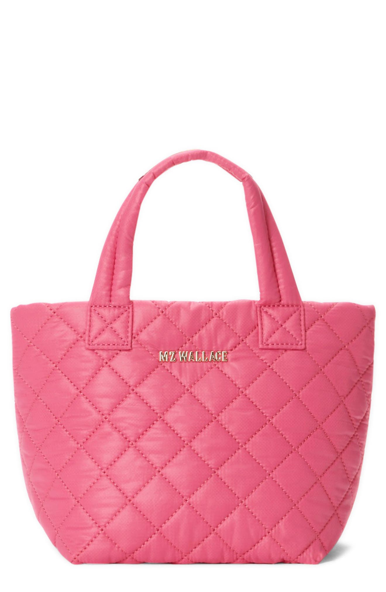 MZ Wallace Micro Metro Deluxe Quilted Nylon Tote, Main, color, 