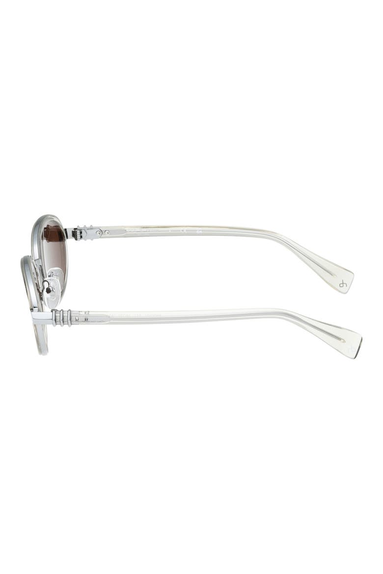56mm Oval Sunglasses, Alternate, color, SHINY CRYSTAL TIDAL FOAM TAN L