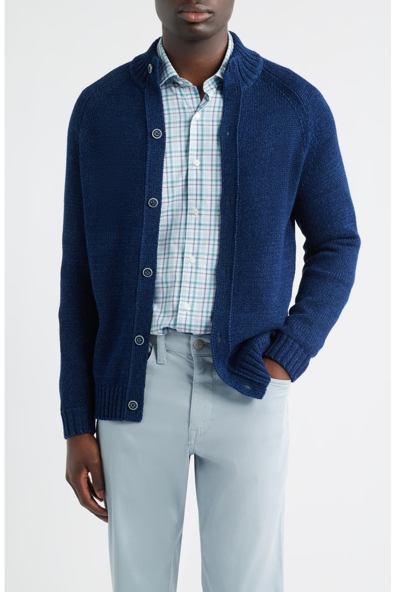 Crown Crafted Tilden Cardigan, Main, color, NAVY