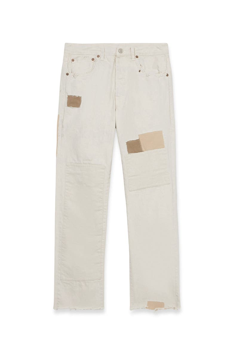 965 John Japan Selvedge 5-Pocket Regular Fit Ecrù Denim, Main, color, BEIGE