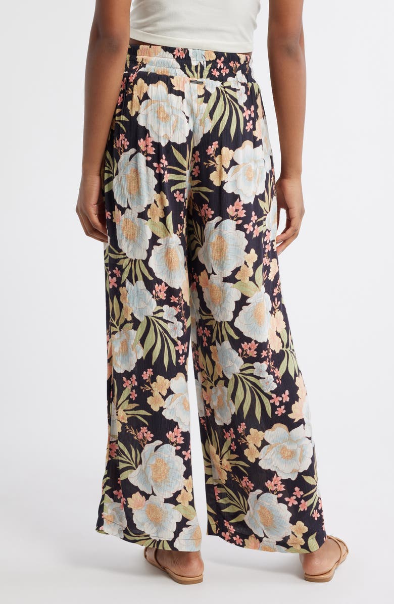 Billabong Sun Rays Floral Drawstring Wide Leg Pants, Alternate, color, 